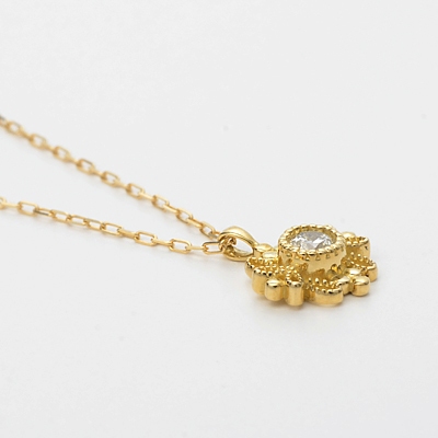 イエローゴールドネックレス