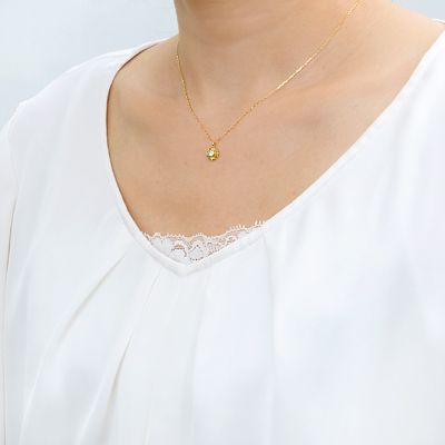 イエローゴールドネックレス