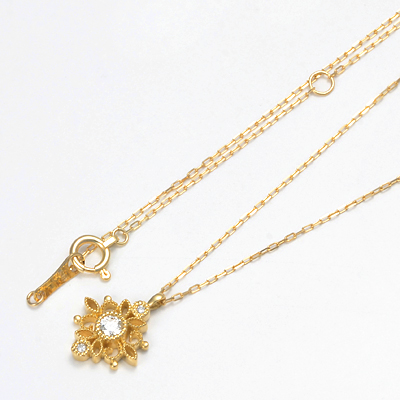 イエローゴールドネックレス