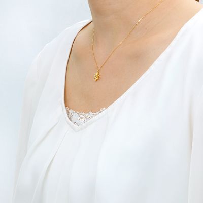 イエローゴールドネックレス