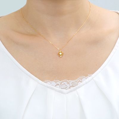 イエローゴールドネックレス