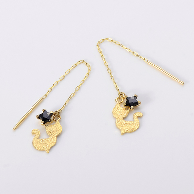 イエローゴールドピアス