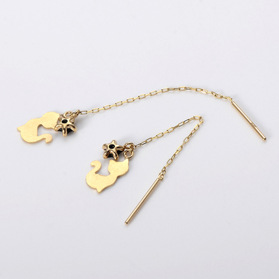 イエローゴールドピアス