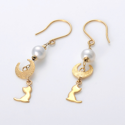 イエローゴールドピアス