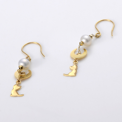 イエローゴールドピアス