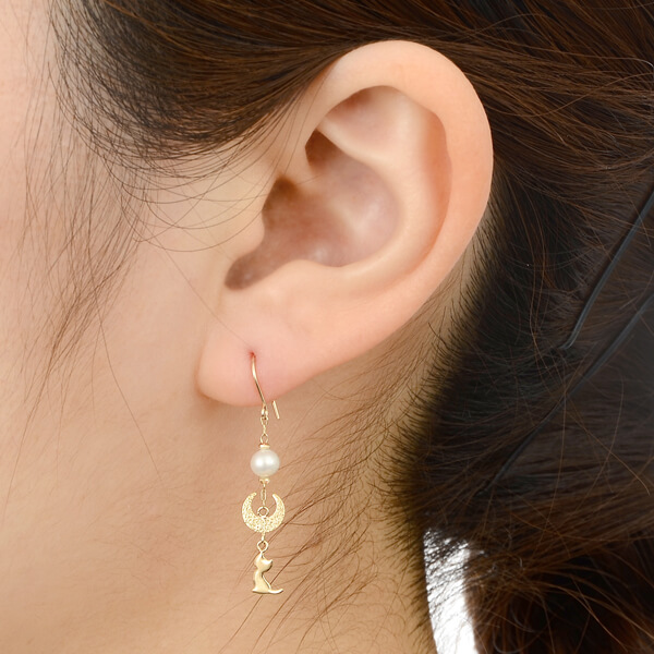 イエローゴールドピアス