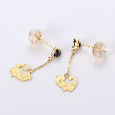 イエローゴールドピアス