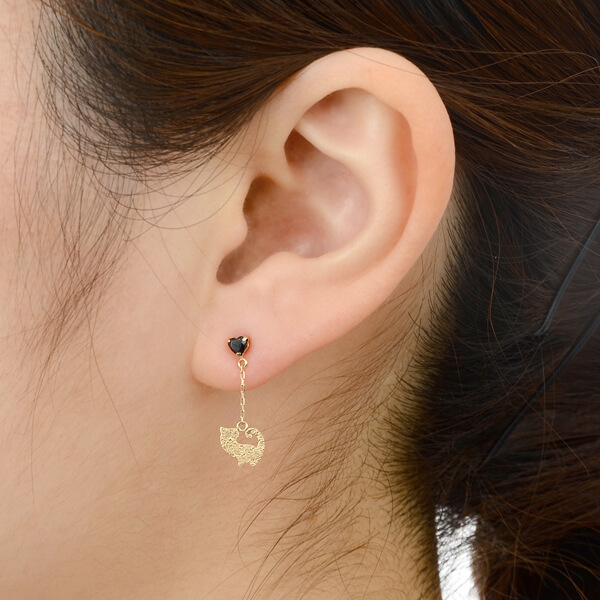 イエローゴールドピアス