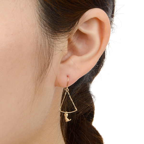 イエローゴールドピアス