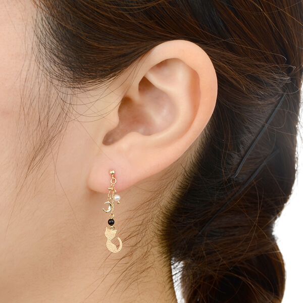 イエローゴールドピアス