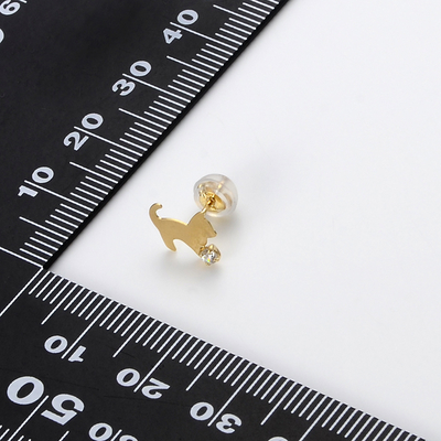 イエローゴールドピアス