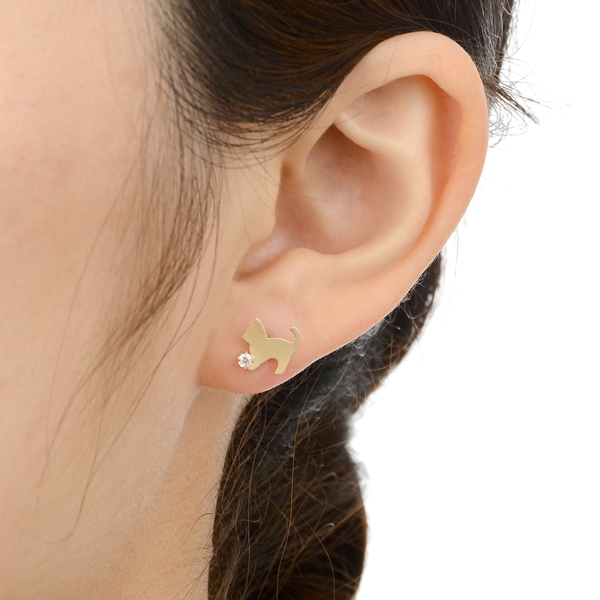 イエローゴールドピアス