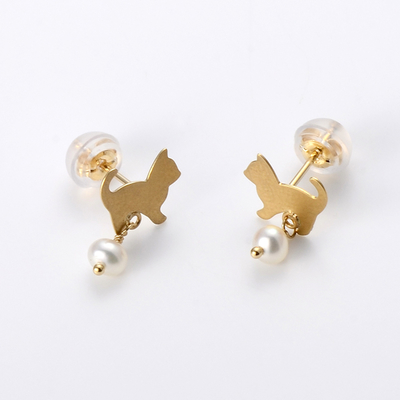 イエローゴールドピアス