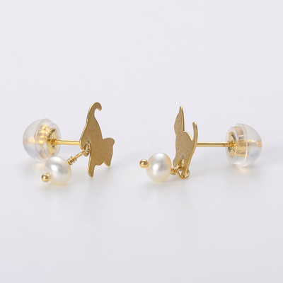 イエローゴールドピアス