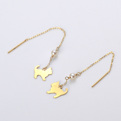 イエローゴールドピアス