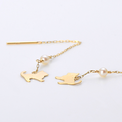 イエローゴールドピアス