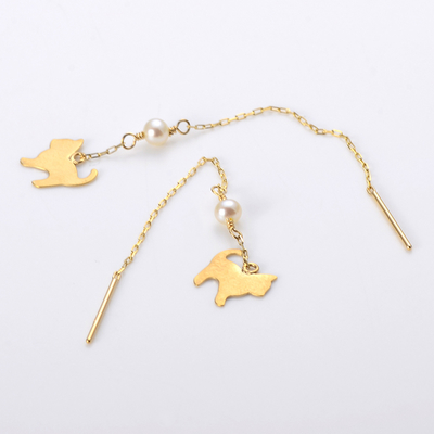 イエローゴールドピアス