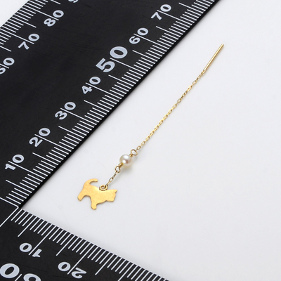 イエローゴールドピアス