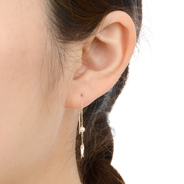 イエローゴールドピアス