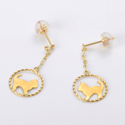 イエローゴールドピアス