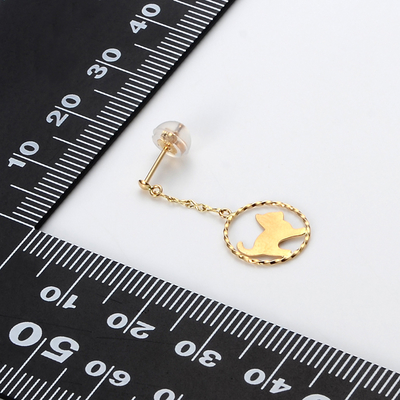 イエローゴールドピアス