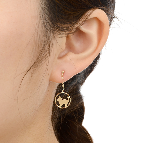 イエローゴールドピアス