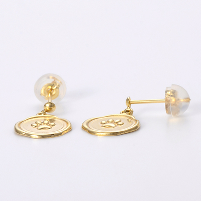 イエローゴールドピアス