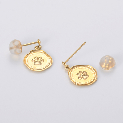 イエローゴールドピアス