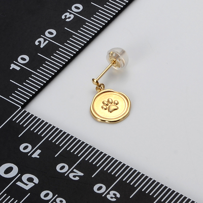 イエローゴールドピアス