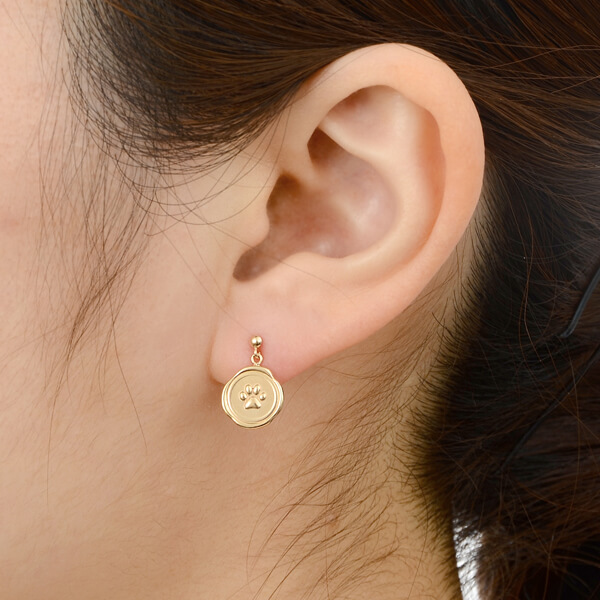 イエローゴールドピアス