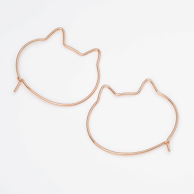 ピンクゴールドピアス