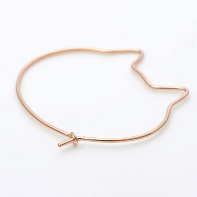 ピンクゴールドピアス