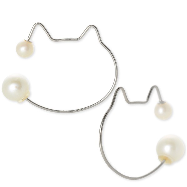 me. ホワイトゴールドピアス