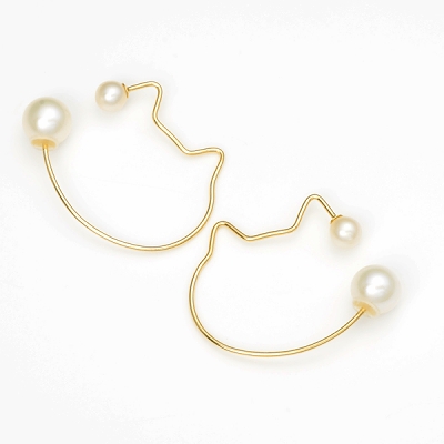 イエローゴールドピアス