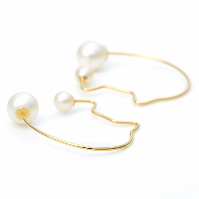 イエローゴールドピアス