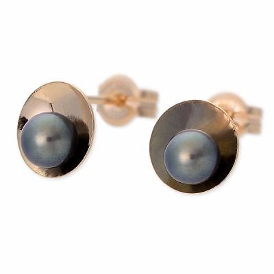 Pareage ピンクゴールドピアス