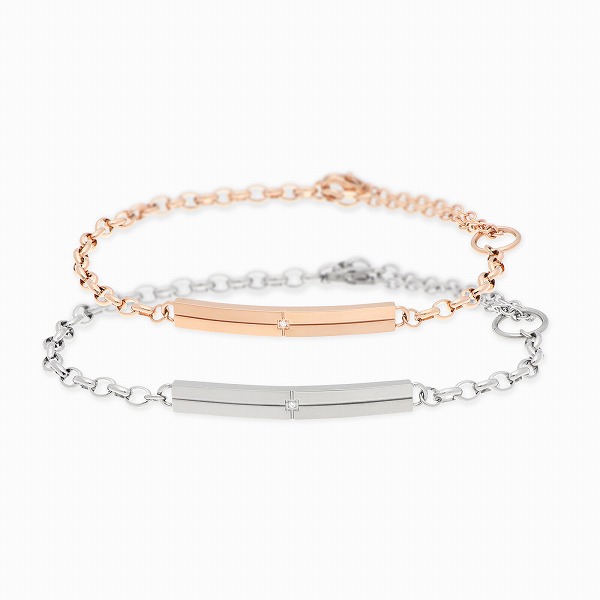 white clover ステンレスペアブレスレット