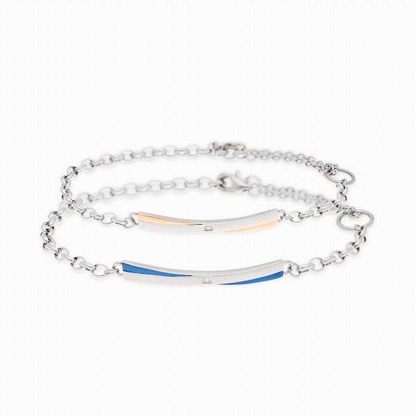 white clover ステンレスペアブレスレット