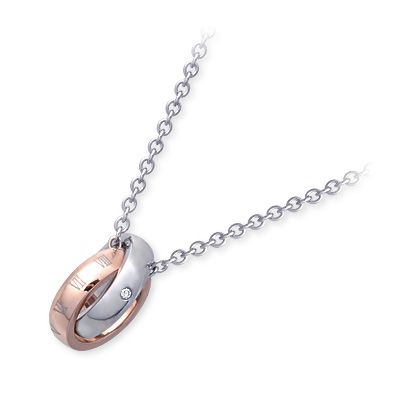 white clover ステンレスネックレス