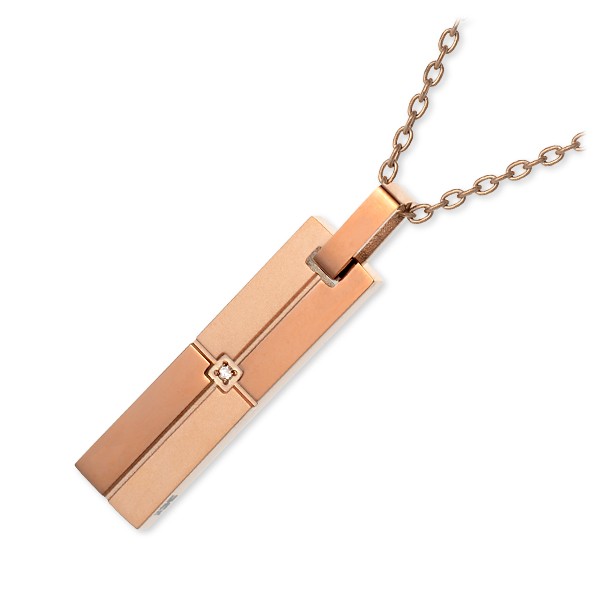 white clover ステンレスネックレス