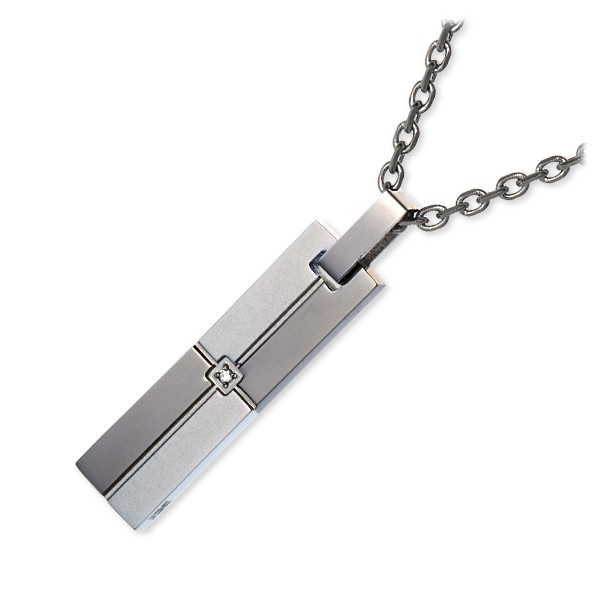 white clover ステンレスネックレス