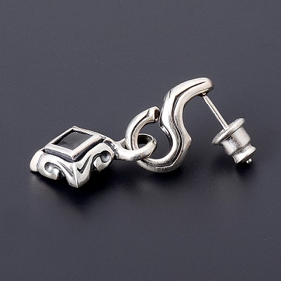 シルバースタッドピアス(片耳用)