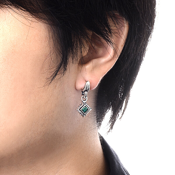 シルバースタッドピアス(片耳用)