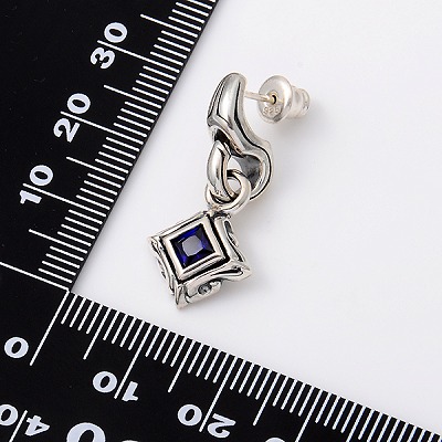 シルバースタッドピアス(片耳用)