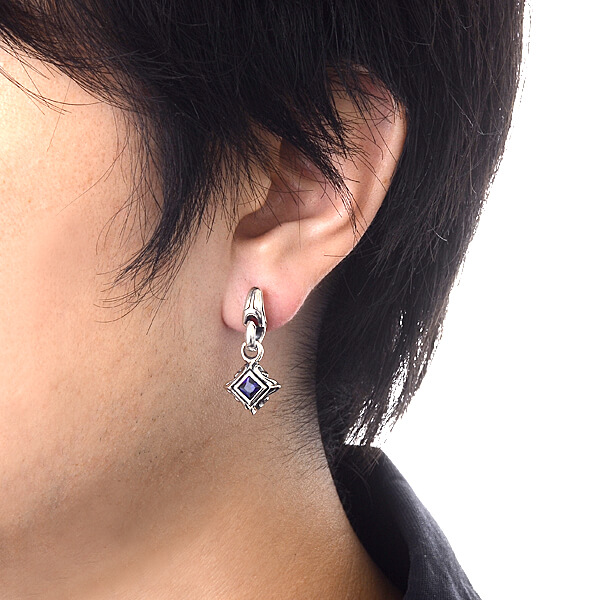 シルバースタッドピアス(片耳用)