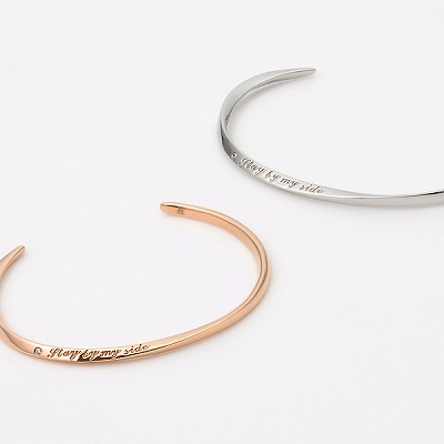 ステンレスペアバングル