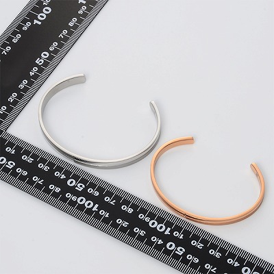 ステンレスペアバングル