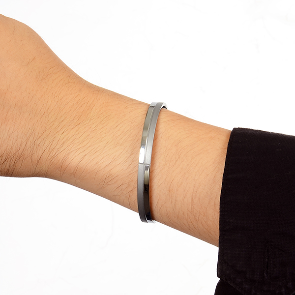 ステンレスペアバングル