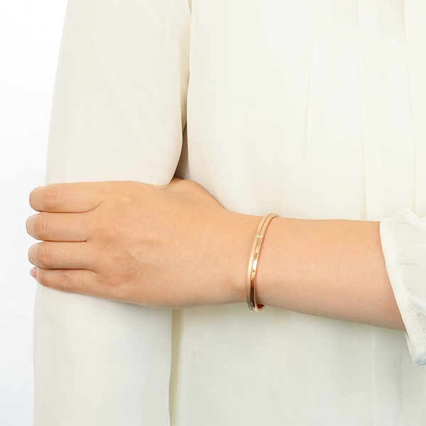 ステンレスペアバングル