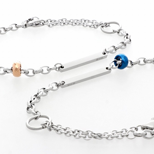 ステンレスペアブレスレット